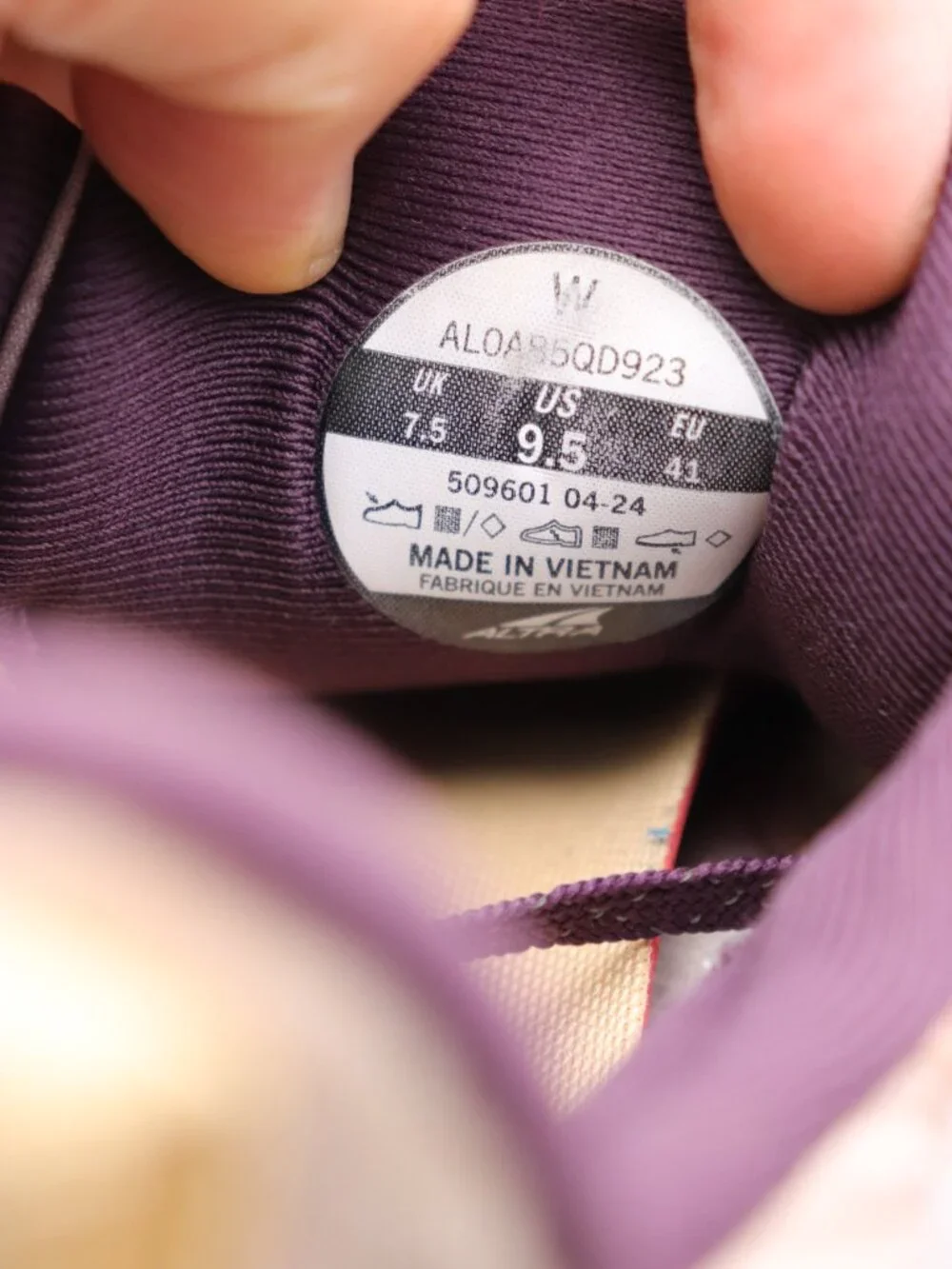 Altra Experience Wild Women's 9.5 Trail Running Shoes Mauve Purple AL0A85QD923